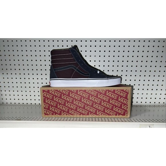 VANS Sk8-Hi 2-Tone Navy Blue Port Royale Mens Athletic Skate Shoes Size 7.5 main image 6